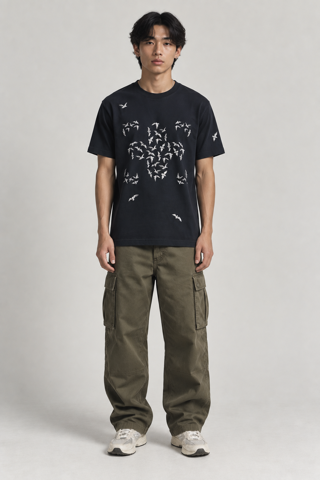 Jersey cotton bird tshirt