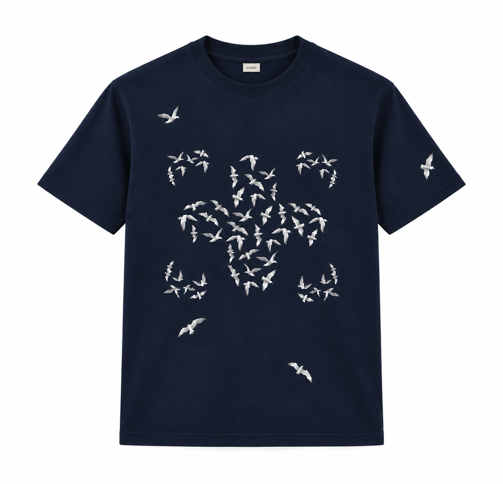 Jersey cotton bird tshirt
